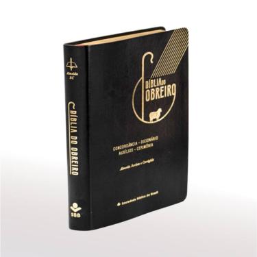 Imagem de Bíblia Obreiro Luxo Capa de Sintético Ovelha Preto