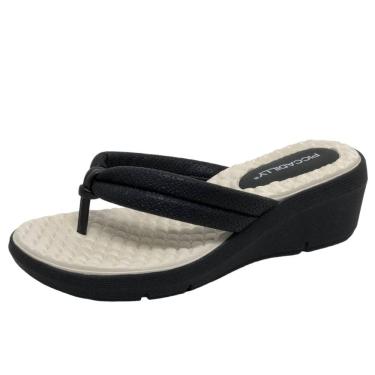 Imagem de Tamanco Anabela Médio Feminino Conforto Casual Piccadily