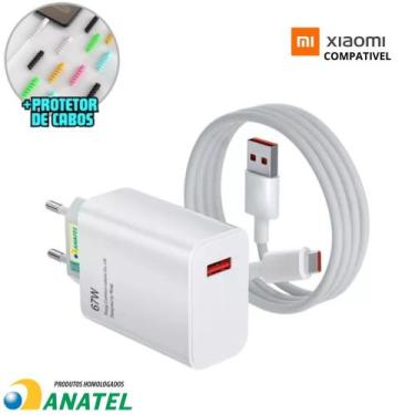 Imagem de Carregador De Carga Rápida Completo Compativel Xiaomi 67W Redmi Note 1