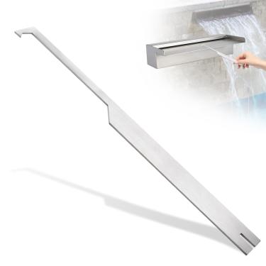 Imagem de MUGLFPT Ferramenta de limpeza de derramamento de cachoeira para derramamentos de cascata íngreme para piscinas, fontes, spas e outros recursos de água - Picareta de limpeza de derramamento de