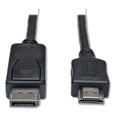 Imagem de TRIPP Lite Adaptador de cabo DisplayPort para HDMI, DP para HDMI (M/M), DP2HDMI, 1080P, 3 metros (P582-010), preto