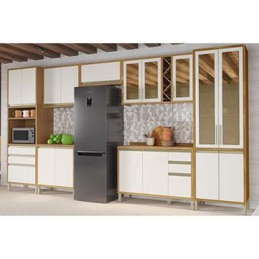 Imagem de Kit Cozinha Modulada 7 Peças Tempranillo (3Aéreos+2Balcões+1Paneleiro+