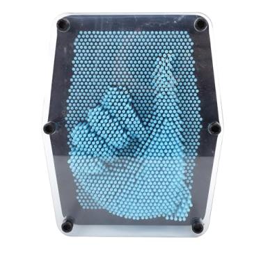 Imagem de Brinquedo de Arte Com Pinos 3D, Modelo de Impressão de Agulha Premium para Crianças e Adultos Autistas, Crie Esculturas 3D Incríveis Com Copos de Mãos e Rostos para (21x17,5x5,5