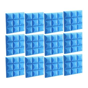 Imagem de Amagogo Conjunto de 12 Placas Acústicas para Estúdios e Ambientes , Azul