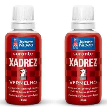 Imagem de Kit 2 Corante Líquido Xadrez Sherwin Williams Tintas Bisnaga Pigmento 
