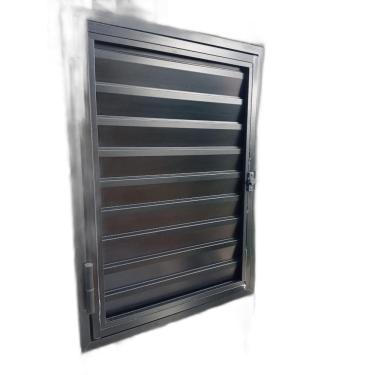 Imagem de Portinhola 1 Folha Esquadrias Brasil 50x80 Preto Direito