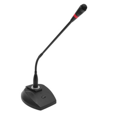 Imagem de Microfone para Desktop Com Mudo Microfone de Pódio de Ganso XLR, Cancelamento de Ruído, para Palestras, Conferências, Streaming e Reuniões de Vídeo