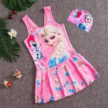 Imagem de Maiô Infantil Disney Frozen - Anna e Elsa - Biquini para Bebês, XXXL(9