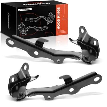 Imagem de A-Premium Dobradiças do capô dianteiro e do passageiro compatíveis com Toyota Highlander 2001-2007, 4Runner 2003-2005 e Lexus RX300 1999-2003, GX470 2003-2009, dianteiro esquerdo e direito, conjunto