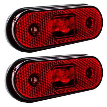 Imagem de 2 Lanterna Lateral para Caminhão Carreta Facchini LED BIVOLT VM - Prim