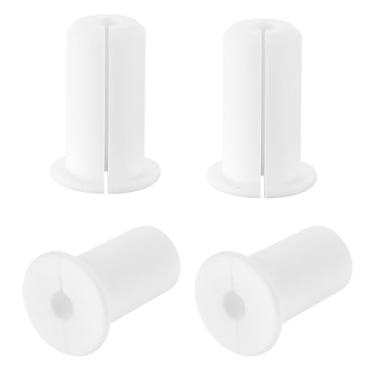 Imagem de 4 peças de ilhós de parede para cabos, kit de roteamento de cabos de 9,5 cm para alimentação de cabo de silicone Starlink através de buchas ilhós de parede (branco)