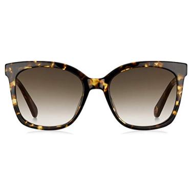 Imagem de Kate Spade New York Óculos de sol femininos Kiya Square, Havana, 53 mm