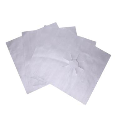 Imagem de Tampas de Queimador de Fogão 4pcs, 10,6 X 10,6 Polegadas Não Protetores de Faixa de Gás Resistentes Ao Calor, Protetor de Fogão a Gás Reutilizável, Protetor de Fogão, Protetores