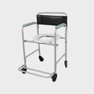 Imagem de Cadeira de Banho Dobrável em Aço para 100 kg modelo D30 - Dellamed