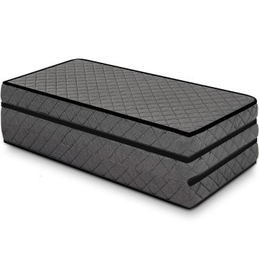 Imagem de Puff Casal Multiuso 3 em 1 Portátil Colchonete de Espuma - bf Colchões