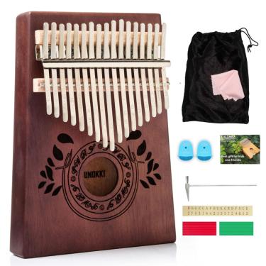 Imagem de Piano Kalimba unokki de 17 teclas em mogno com acessórios