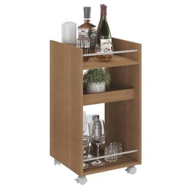 Imagem de Carrinho Bar 3 Prateleiras E Rodizios 74X40 cm 4628 Cinamomo ARLY - Mi