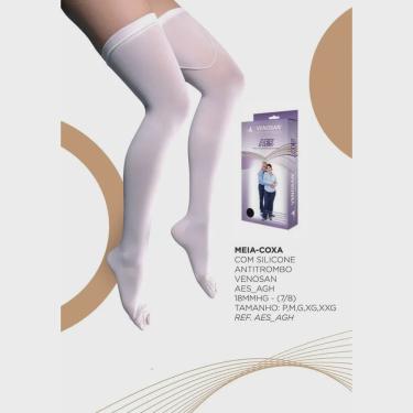 Imagem de Meia-coxa com Silicone Antitrombo Venosan aes agh - 18mmHg - (7/8)