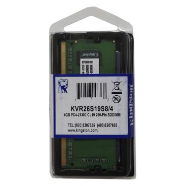 Imagem de Memória Para Notebook 4gb Ddr4 2400mhz Kingston 1.2v m44