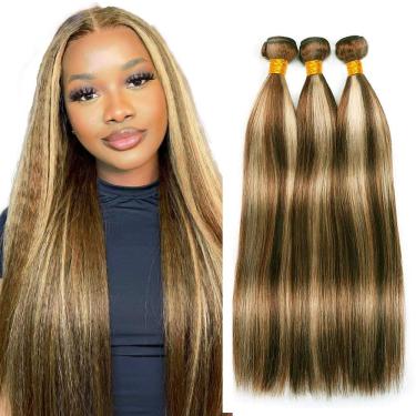 Imagem de Pacotes de cabelo Vinmdonm Highlight P4/613 Straight 30cm-40cm