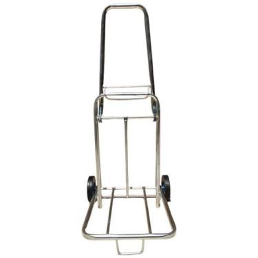 Imagem de Carrinho De Carga Ferro Zincado Carrega 70Kg Dobrável - Carguinha Carr