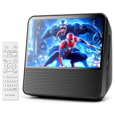 Imagem de ROADOM Leitor De Dvd Portátil De 9,8" Com Tela, Tela Digital Hd De 7'' 1024*600, 4000 Mah Recarregável, Som Estéreo Hi-Fi, Controle Remoto, Sincronização De Tv, Retomada De Reprodução, Dvd/Cd/Bluet