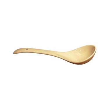 Imagem de TROSIQUANJIA Tigela de sopa de jantar simples e retrô, conjunto de colheres de prato doméstico de cerâmica - colher de sopa cor de café QY