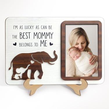 Imagem de Porta-retrato Mommy and Me 10 x 15 – presente de primeiro dia das mães para novas mães – porta-retrato de madeira para o Dia das Mães – Feliz Dia das Mães para mãe, avó da filha, filho, marido