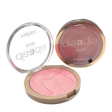 Imagem de Blush Cintilante Dia a Dia  Mahav  Toque Brilhante e Natural para o Ro