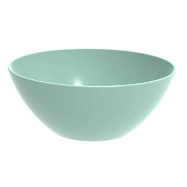Imagem de Tigela Pequena Crippa Travessa Redonda 2,3L Servir Salada Sobremesa Verde Menta