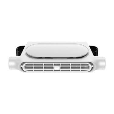 Imagem de Ioensy Fã de banco traseiro do carro Universal Lightweight com 3 Ventilador de veículo elétrico de velocidade ajustável para veículos RV sedan, Branco
