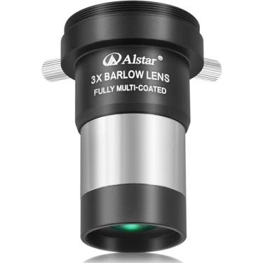 Imagem de Lente de Barlow Alstar 3,17 cm 3X de Foco Curto para Óculos Telescópio