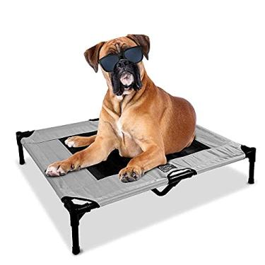 Imagem de Cama elevada para cachorro Floppy Dawg Just Chillin'. Usado como uma cama para cães para uso interno ou externo. Leve e portátil. Relaxe com estilo.