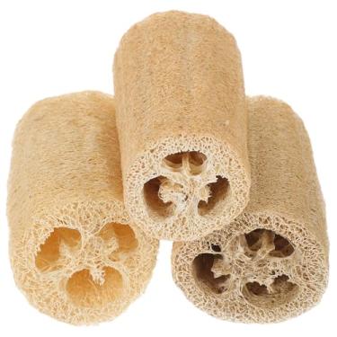 Imagem de POPETPOP Brinquedos de mastigar bucha de hamster: 3 peças de brinquedos de mastigar bucha natural para chinchilas, coelhinho, hamster, porquinho-da-índia, 93 x 2,36 x 2,91 cm