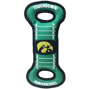 Imagem de Pets First Brinquedo para cães de campo de futebol NCAA com barulho – Iowa Hawkeyes – para rebocar, jogar e buscar. – Brinquedo de PET resistente e durável