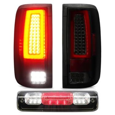 Imagem de Luz traseira + terceiro terceiro farol de carga de freio para Ford F-150 2004 2005 2006 2007 2008 Ford F-150, montagem de luz traseira de parada de montagem alta, FO2800182 FO2801182 5L3Z13405CA