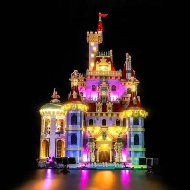 Imagem de LocoLee Kit de luzes compatível com Lego 43263 Castelo de A Bela e a Fera – Sem modelo apenas luz, acessórios de iluminação LED compatíveis com Lego 43263 conjunto de montar (versão padrão)