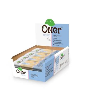 Imagem de Doce Fit Beijinho Zero Açúcar Oner 12x25g Vegano sem Glúten e sem Lactose Sabor de Festa com Ingredientes Saudáveis e Naturais