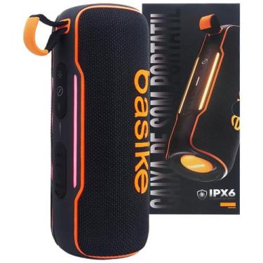 Imagem de Caixa de Som Bluetooth 30W LED RGB  Som Potente - Basike, Preto