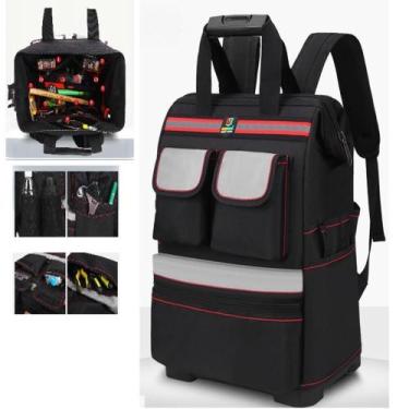 Imagem de Mochila grande premium ferramentas base emborrachada reforcada bolsa i