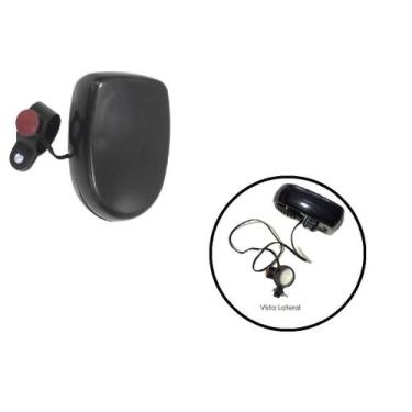 Imagem de Sirene Eletrônica Buzina para Bicicleta Compacta - ALLKAR, Preto