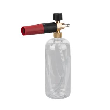 Imagem de Gralara Pulverizador de espuma de 1/4'' com conector rápido, ferramenta leve e multifuncional para lavagem de carros, pulverizador de pressão para, Transparente 1l