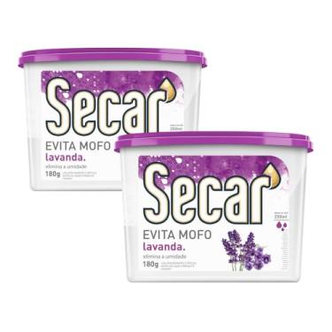 Imagem de Kir Com 2 Antimofo Secar 180g Desumidificador Evita Mofo Com Perfume Suave Armários Gavetas Closets Guarada Roupa Despensa (Lavanda)