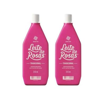 Imagem de Desodorante Leite de Rosas Tradicional 310ml Kit com 2 Unidades Loção 