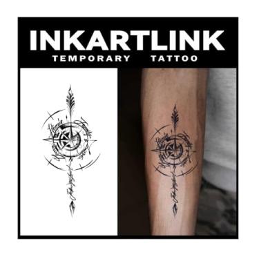Imagem de INKARTLINK Tattoo Tech, 2 Folhas De Tatuagem Semipermanente Grande, Tatuagens Temporárias Com Design Artístico Para Adultos, Duram 1 A Semanas, À Prova D'Água, Aparência Realista, Sem Adesivo, Refle
