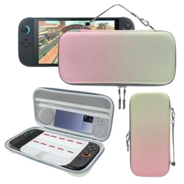 Imagem de Uxilep Estojo De Transporte Compatível Com Nintendo Switch 2 (2025), Rígido Portátil 10 Compartimentos Para Cartões Jogo, Bolsa Viagem Protetora Acessórios Console