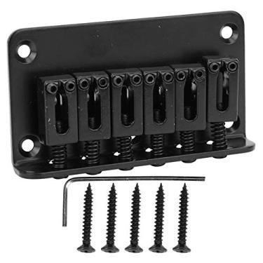 Imagem de Ponte de Guitarra de Estrutura Padrão para Acessórios para Instrumentos Musicais para Crianças e -gitar (Preto)