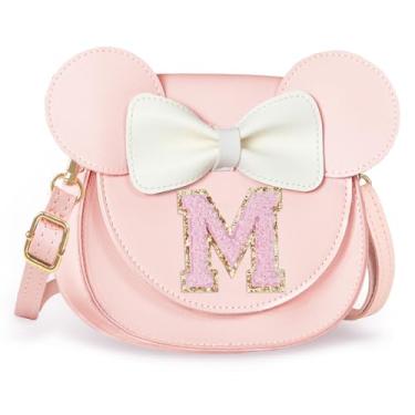 Imagem de Aganmi Linda bolsa tiracolo para meninas 2, 3, 4, 5, 6, 7, 8 anos, presente de aniversário, carteira infantil, rosa, 7.1*6.7*3.1in (18*17*8cm), M