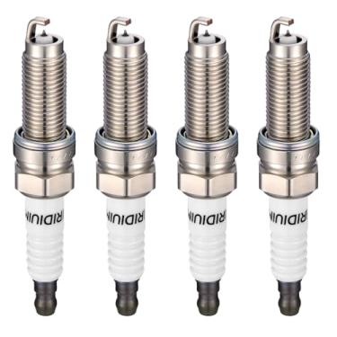 Imagem de SYKRSS Pacote com 4 velas de ignição de irídio duplo 95264 - compatível com Mitsubishi Outlander 2014-2020, motor L4 de 2,4 L - substitui vela de ignição DILKR6D11G, 1822A088