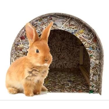 Imagem de Casinha Toca Casa De Porquinho Da Índia Hamster Toquinha Ecológica - N